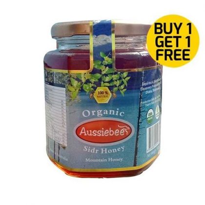 Aussiebee Organic Sidr Mountain Honey 500 gm (Buy 1 Get 1 Free)